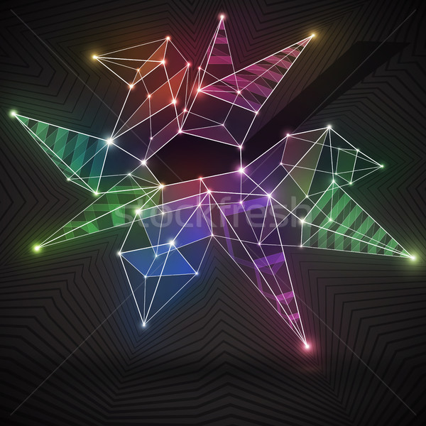 аннотация красочный геометрический пространстве текста вектора Сток-фото © oliopi
