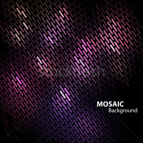 Foto stock: Mosaico · bandeira · espaço · texto · vetor · eps8
