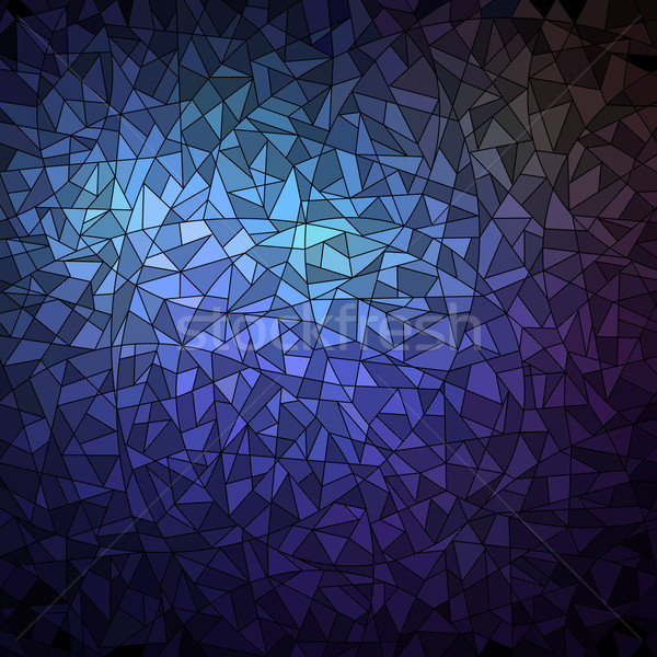 Blau Mosaik geometrischen Vektor eps8 Illustration Stock foto © oliopi