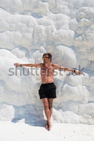 Portrait of woman in Pammukale Stock photo © olira