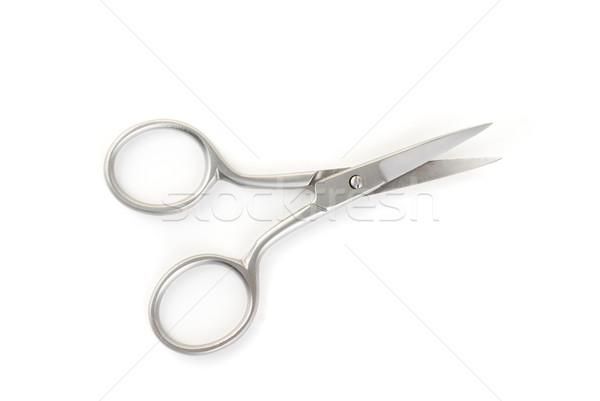 Paznokci nożyczki odizolowany biały moda Fotografia Zdjęcia stock © olira