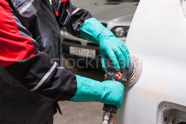 Polishing the car  Stock photo © olira