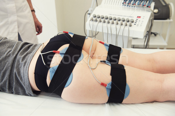 Stimulation Therapie Körper Behandlung Frau Stock foto © olira