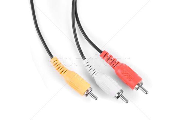 Stock photo: Color Audio cable
