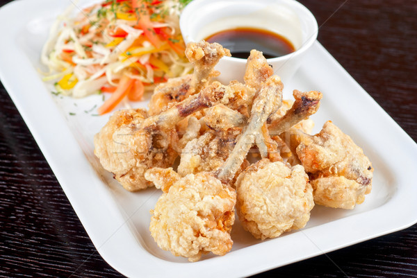 Fried chicken wings Stock photo © olira