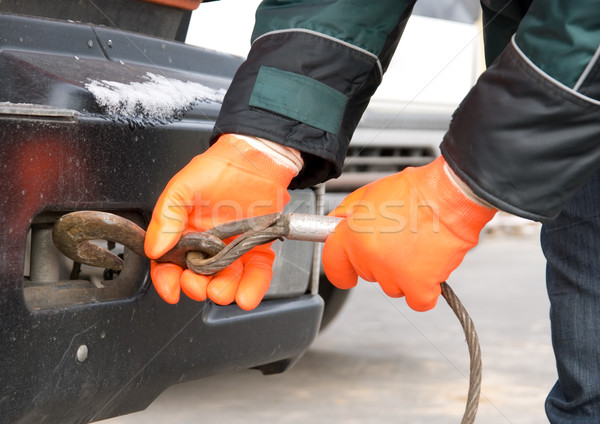 человека рук автомобилей помочь службе Сток-фото © olira