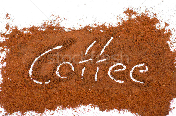 milled coffee sign Stock photo © olira