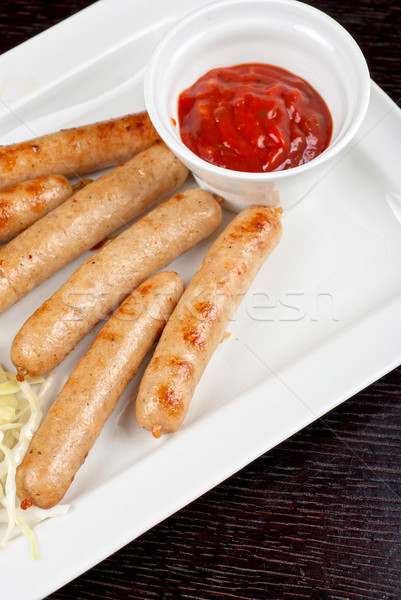 Grilled sausages Stock photo © olira