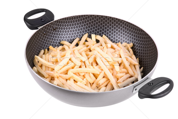 Fried potatoes in Teflon pan Stock photo © olira