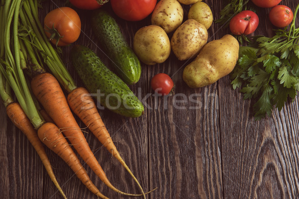 freshly grown raw vegetables Stock photo © olira