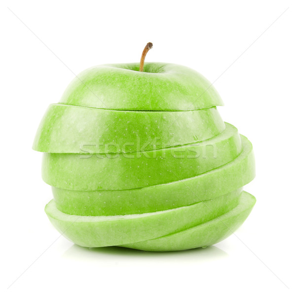 Groene appel geïsoleerd witte voedsel Stockfoto © olira