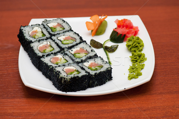 tobico sushi rolls Stock photo © olira