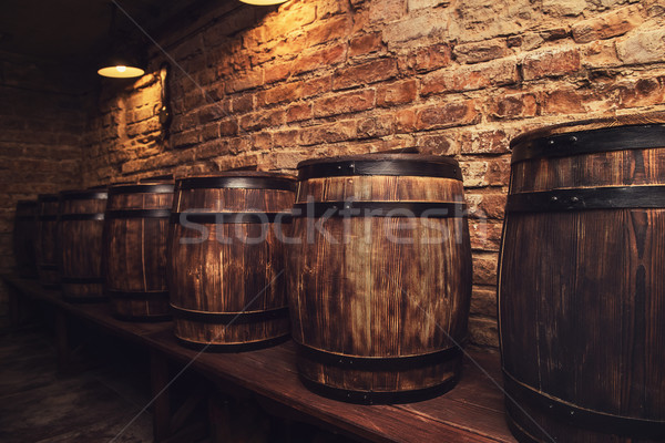 Ev yapımı şarap bira restoran içmek Stok fotoğraf © olira