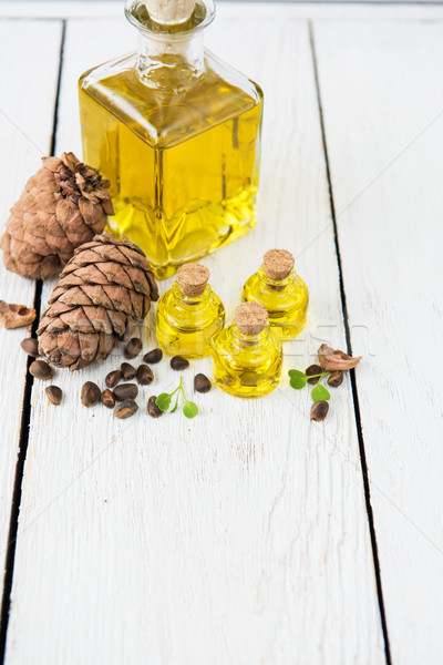 Oil of cedar nuts Stock photo © olira