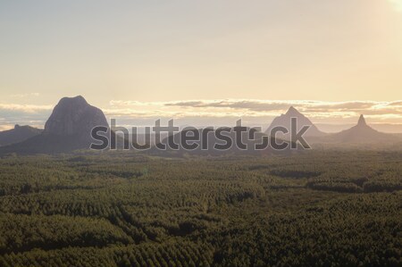 Glasshouse Mountains in Queensland, Australia Stock photo © oliverfoerstner