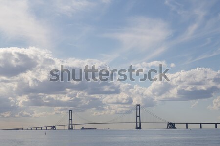 пояса моста Дания фото висячий мост Сток-фото © oliverfoerstner