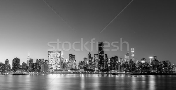 Midtown Manhattan skyline panoramic view Stock photo © oliverfoerstner