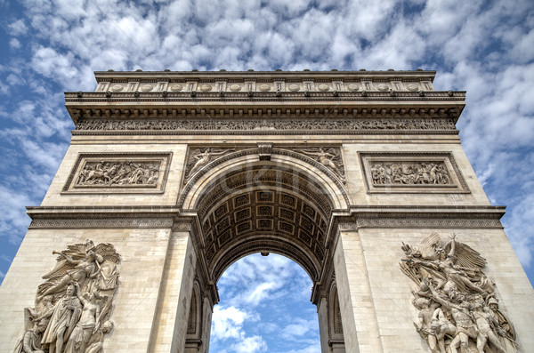 Arc de Triomphe in Paris Stock photo © oliverfoerstner