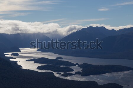 Aerial view Fiordland National Park Stock photo © oliverfoerstner