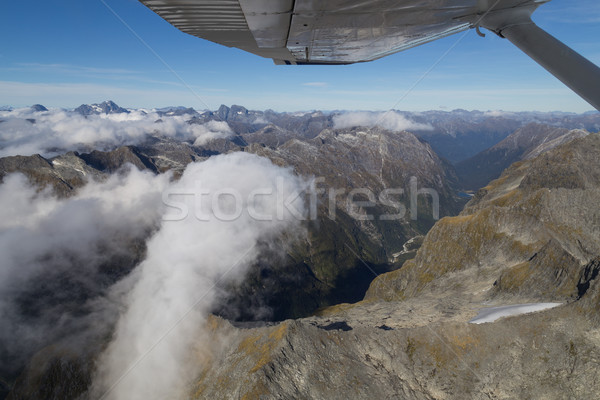 Aerial view Mount Aspiring National Park Stock photo © oliverfoerstner