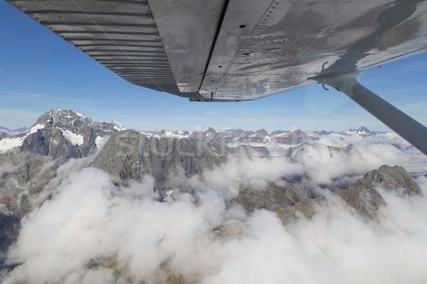 Aerial view Mount Aspiring National Park Stock photo © oliverfoerstner