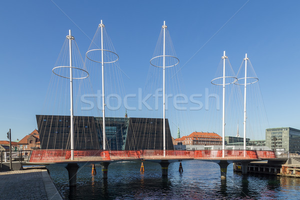 Círculo ponte moderno construção abstrato Foto stock © oliverfoerstner