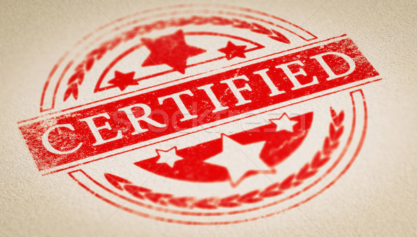 Gerçeklik sertifika kâğıt metin Stok fotoğraf © olivier_le_moal