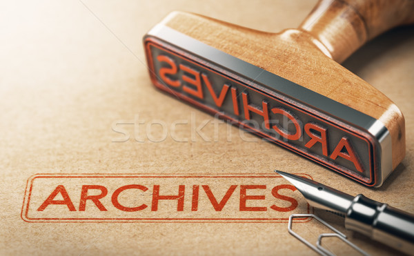 Archives, Archived Documents Stock photo © olivier_le_moal