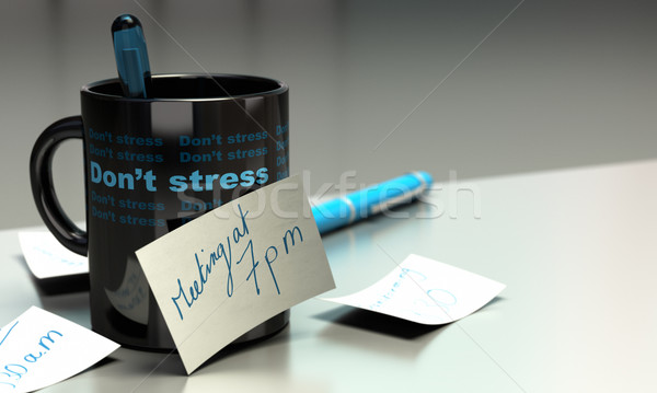 stressed out concept - workplace stress Stock photo © olivier_le_moal