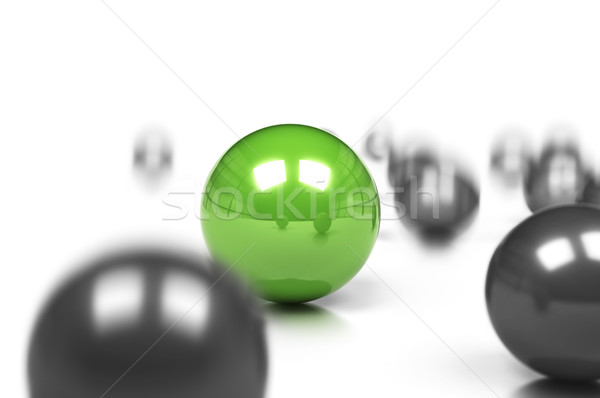 unique, be different green business concept Stock photo © olivier_le_moal