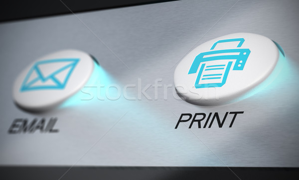 Stock photo: Print