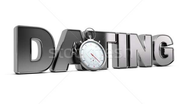 Hızlandırmak kalma kelime kronometre beyaz 3d illustration Stok fotoğraf © olivier_le_moal