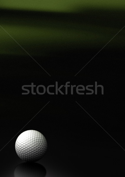 ストックフォト: ゴルフボール · 黒 · 緑 · ノイズ · 先頭