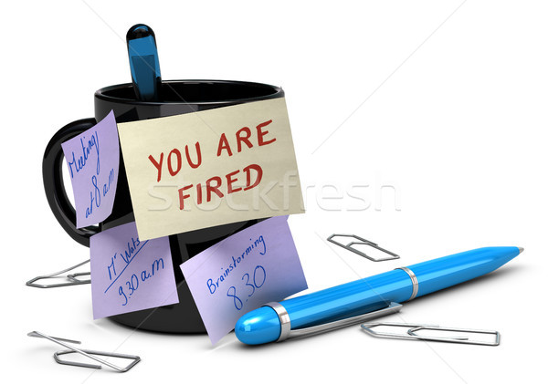 állás munkanélküliség citromsárga jegyzet kézzel írott fekete Stock fotó © olivier_le_moal