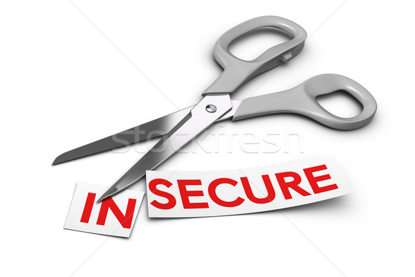 Insecure vs Secure - Security Concept Stock photo © olivier_le_moal