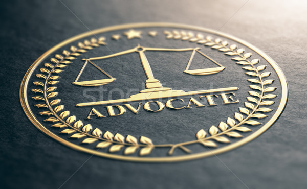 Golden Advocate Symbol Stock photo © olivier_le_moal