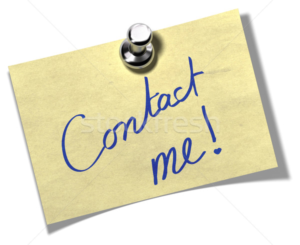 contact me memo note Stock photo © olivier_le_moal