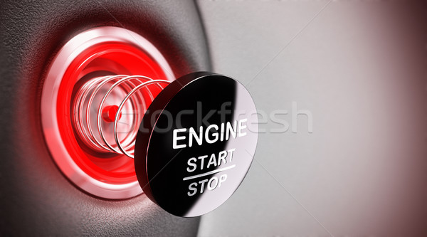 Autoreparatur Bild defekt Motor starten stoppen Stock foto © olivier_le_moal