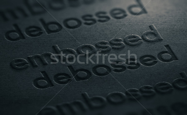 Emboss versus Deboss Stock photo © olivier_le_moal