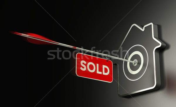 Real Estate Sold Concept, Efficient Sale Strategy. Stock photo © olivier_le_moal