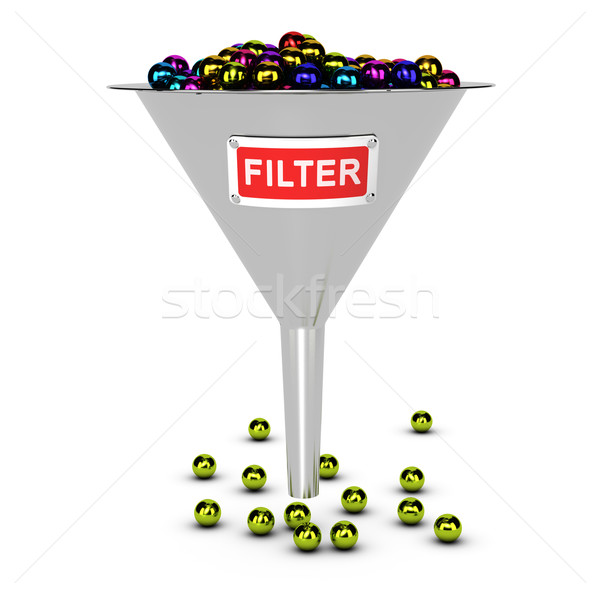 Web Content or SPAM Filter Concept Stock photo © olivier_le_moal