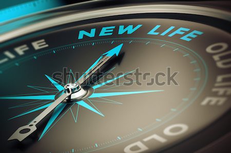 Cliënt kompas naald wijzend woord afbeelding Stockfoto © olivier_le_moal
