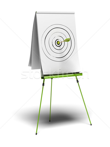 Objetivos verde rotafolio objetivo flecha Foto stock © olivier_le_moal