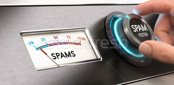 Cyber Security Concept, Anti Spam Filter. Stock photo © olivier_le_moal