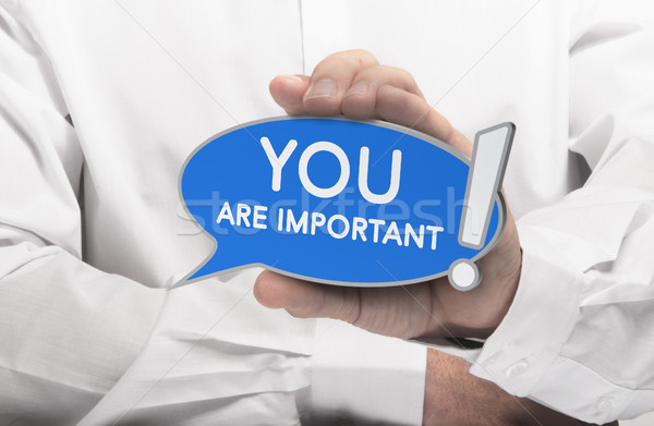 You are Important Quote, Self-Confidence Concept Stock photo © olivier_le_moal