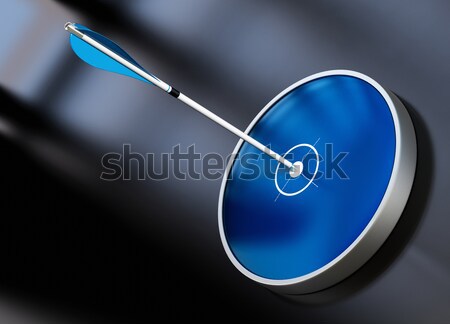 市場營銷 藍色 設計 目標 黑色 箭頭 商業照片 © olivier_le_moal