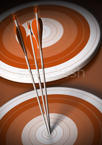 target and arrow background, business goal Stock photo © olivier_le_moal