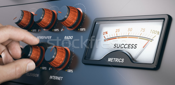 Multi-Channel Marketing, Successful Mass Media Campaign Stock photo © olivier_le_moal