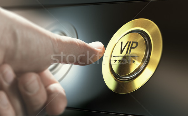 Stockfoto: Vip · toegang · vragen · premie · diensten · man