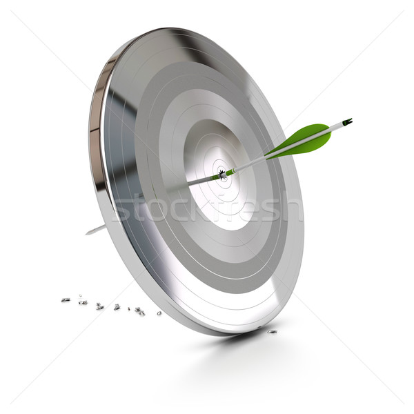 Afaceri succes dificultati una verde săgeată Imagine de stoc © olivier_le_moal